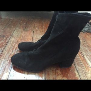 Black Velvet Sock boots